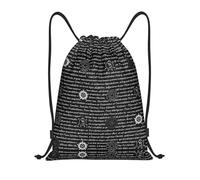 mianfer M Gym Drawstring Supernatural Inspiration Print Bags Backpack