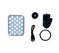Miangerrn Portable Magnetic LED Fill Light Kit, RGB Matrix Lighting with Clip Mount & Magnetic Ring, USB Rechargeable for Phone Laptop Video Conference Selfie