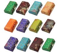 MIAO JIN 12PCS Lipstick case with mirror Double branch, Random color, Floral-print