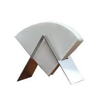 MIAO JIN Coffee Filter Paper Holder,Stainless Steel Coffee Paper Storage Container Dispenser Rack Coffee Filter Stand (Silver)