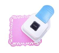MIAO JIN Large Craft Corner Punch Square Edge Frame Pattern Scrapbook Supplies Craft Punch Photo Cutter Card Making Supplies (Shell Color Random)