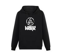 MIAO LI YI Men's Cotton Hooded Christine Cheryl Mens Linkin Park American Band Hoody Black S