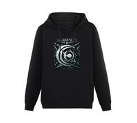 MIAO LI YI Men's Hoody Crossfaith Apocalyze Band Hoodies Long Sleeve Pullover Loose Hoody Sweatershirt Black M