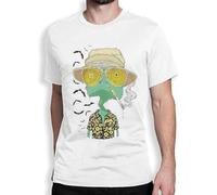 MIAO LI YI Men's Rango and Fear and Loathing in Las Vegas T-Shirt White M