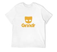 MIAO LI YI T Shirt Grindr Logo 2 Grindr Logo T-Shirt White S