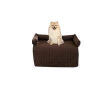 Miaogoo Dog Sofa Bed Protector Cover, Waterproof Dog Cat Bed Sleeping Pad, Medium Large Dogs Cats Calming Pad with Raised Edge, Easy Clean (75x120cm,Brown)
