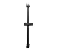 Miaogoo Shower Riser Rail, Square 60cm Shower Rail Round 70cm Stainless Steel Bathroom Rail with Adjustable Shower Head Holder, Wall Mounted Slider Riser Rail Kit (70cm,Round - Brushed Grey)