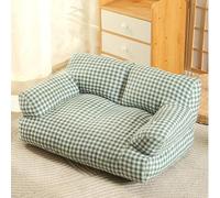 Miaogoo Soft Cat Couch Dog Sofa Bed, Cozy Pet Bed Cushion Armrest and Backrest, Non-slip Pet Calming Pad Sleeping Mattress for Small Dogs Cats (50x37cm)