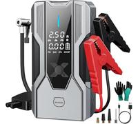 MIAOKE 8000A Jump Starter Power Pack,Car Jump Starter12V,150PSI Air Compressor,Matching Nozzle Set, Smart Point Flower Clip,Inflatable Tube，Suitable For Diesel Vehicle