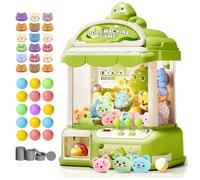 MIAOKE Claw Machine for Kids, 30 Toys & 24 Game Coins & 20 Surprise Eggs