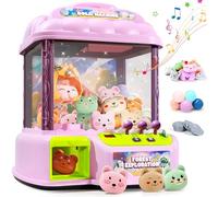 MIAOKE Large Claw Machine for Children, Electronic Arcade Game Console with Adjustable Sound, Birthday Gift for Children, Includes 30 Toys & 24 Game Coins & 20 Surprise Eggs