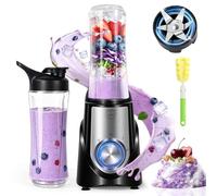 MIAOKE Smoothie Blender,32,000 RPM Smoothie Blender, 10s Juicing, for Ice Crushing & Milkshakes, BPA-Free, Detachable 6-Leaf Blades. Personal Blender with 595g To-Go Cup, Black