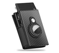 MIAOKE Wallet for Men, Men Wallet Compatible with Airtag Holder, Pop-up Card Slot, Magnetic Switch, Cash Slot, RFID Blocking, for Christmas, Birthdays, Anniversaries and Father's Day