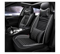 MIAOLISI For Accord For Jazz For City For XRV For CRV For CIVIC For CHR Car Seat Support Cushion Cover Protecto Leather Car Seat Cover Set(Black White,Deluxe Edition)