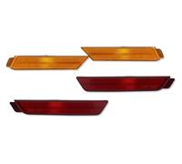 MIAOLISI For Chevrolet For Camaro 2010 2011-2015 Car Front/Rear Bumper Side Marker Light Cover Housings No Bulb/Socket Tail Lights car tail fog lamp(4pcs b)