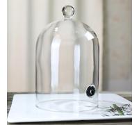 MIAOLLUN Smoking Cloche Smoking Gun Accessory Glass Dome Cloche Cover Smoking Infuser for Smoker Gun Smoking Infusion Plates, Bowls And Glasse,13 * 21cm