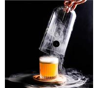 MIAOLLUN Smoking Gun Accessory Glass Cocktail Lid, Cocktail Drinks Smoking Lids Smoke Infuser for Cocktails, Drinks, Plates 26 * 15Cm