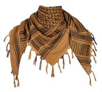 MiaoMa Shemagh Scarf,Military Tactical Desert Keffiyeh Head Neck Wrap,Arab Head Neckerchief,Stylish Versatile Fashion Shawl for Men and Women of All Ages,Brown