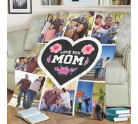 MIAOMANSENSTORE Custom Fleece Blanket - To My Wife - Wedding Anniversary - Deer - God Blessed The Broken Road