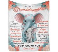 MIAOMANSENSTORE Customized Name Loving Letter Thank For All You Do Fleece Blanket Gift For Granny Sherpa Blanket