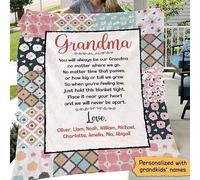 MIAOMANSENSTORE Customized Name Loving Letter Thank For All You Do Fleece Blanket Gift For Meme Sherpa Blanket