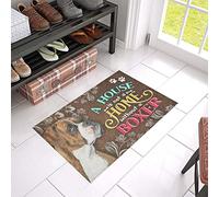 MIAOMANSENSTORE Door mat indoor A House Is Not A Home Without A Boxer Dog Doormat, Boxer Dog Lovers Home Decorative Welcome Doormat Home Decor