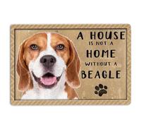 MIAOMANSENSTORE Door mat indoor Beagle Doormat, A House Is Not A Home Without Beagle Gift For Dog Puppy Lover Welcome Doormat Home Decor