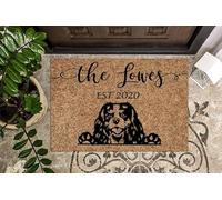 MIAOMANSENSTORE Door mat indoor Cavalier King Charles Spaniel Personalized Custom Doormat, Cavalier King Charles Spaniel Dog Home Doormat Home Decor, TTha-6263