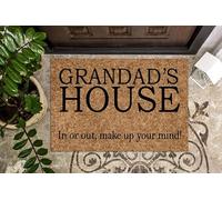 MIAOMANSENSTORE Door mat indoor Grandad’s House In our Out Funny Doormat, Fathers Day Home Doormat Home Decor, TTha-6246