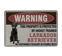 MIAOMANSENSTORE Door mat indoor Labrador Retriever Doormat, This Property is Protected by Highly Trained Labrador Retriever Welcome Doormat Home Decor