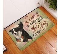 MIAOMANSENSTORE Door mat indoor Live Like Someone Left The Gate Open Bernese Mountain Dog Doormat, Bernese Mountain Dog Home Decorative Welcome Doormat Home Decor