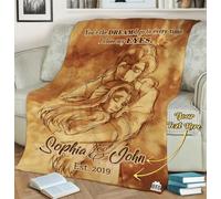MIAOMANSENSTORE Gift For Grandson I'll Always Love You Special Custom Design Fleece Blanket