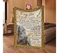 MIAOMANSENSTORE Personalized Horse For Girl Blanket Loves Horses Flower Floral For Daughter Women Birthday Graduation Christmas Customized Fleece Blanket