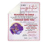 MIAOMANSENSTORE Personalized Letter Blanket To My Granddaughter From Grandma Grandpa I'm So Proud Of You Birthday Christmas Thanksgiving Graduation Customized Fleece Blanket