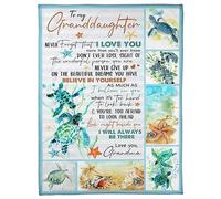 MIAOMANSENSTORE Personalized To My Beautiful Daughter Blanket from Mom Dad Today Is A Good Day To Have A Great Day Wood Birthday Christmas Customized Fleece Blanket