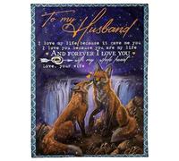 MIAOMANSENSTORE Personalized To My Bonus Son Blanket From Step Mom Dad This Old Wolf Love Stepson Birthday Gifts Graduation Christmas Customized Bed Fleece Blanket