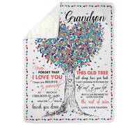 MIAOMANSENSTORE Personalized To My Cousin Blanket From Family Wood Believe In Your Self Thank You Cousin Birthday Thanksgiving Christmas Customized Bed Fleece Blanket