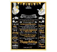 MIAOMANSENSTORE Personalized To My Dad Blanket From Daughter Air Mail Letter Mail I Love You Always Forever Dad Father's Day Birthday Christmas Customized Fleece Blanket