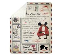 MIAOMANSENSTORE Personalized To My Daughter Blanket From Mom Mother African Woman Whenever You Feel Overwhelmed Daughter Birthday Graduation Customized Fleece Blanket