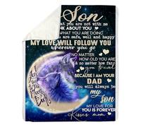 MIAOMANSENSTORE Personalized To My Daughter Blanket From Mother In Law Floral Air Mail Letter I Love You Daughter In Law Birthday Christmas Fleece Blanket