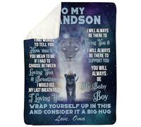 MIAOMANSENSTORE Personalized To My Fiancee Blanket From Fiance Wood I Love You More And More Soulmate Fiancee Anniversary Valentines Christmas Fleece Blanket