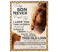 MIAOMANSENSTORE Personalized To My Godson Blanket From Aunt Uncle Good Things Come To Those Who Believe Eagle Nephew Birthday Gifts Christmas Customized Fleece Blanket