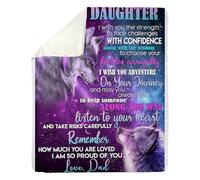 MIAOMANSENSTORE Personalized To My Godson Gifts Blanket From Godmother Uncle Wolf My Only Wish For You Godson Birthday Gifts Graduation Christmas Customized Fleece Blanket