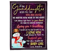 MIAOMANSENSTORE Personalized To My Granddaughter Blanket From Grandma Papa Sometimes It's Hard Elephant Granddaughter Birthday Gifts Graduation Christmas Fleece Blanket