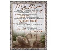 MIAOMANSENSTORE Personalized To My Grandma Blanket From Granddaughter Floral I Love You Great Grandma Birthday Gifts Mothers Day Christmas Customized Fleece Blanket