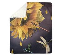 MIAOMANSENSTORE Personalized To My Lala Blanket From Grandkids Granddaughter I Want To Say I Love You Sunfower Lala Birthday Mothers Day Christmas Customized Fleece Blanket