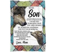 MIAOMANSENSTORE Personalized To My Mamaw Gifts Blanket From Granddaughter Grandson Blue Flower Love You Birthday Gifts For Mamaw Mothers Day Christmas Mamaw Fleece Blanket