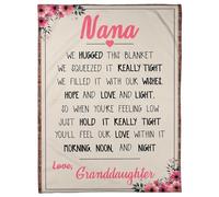 MIAOMANSENSTORE Personalized To My Nonna Blanket From Grandkids Granddaughter I Want To Say I Love You Sunfower Nonna Birthday Mothers Day Christmas Customized Fleece Blanket