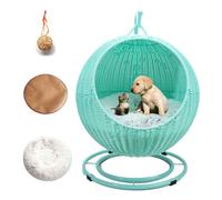 MIAOMI Cat Hammock, Dog Bed Pet Hammock Bed Hanging Cat Swing Bed, Window Hammock for Cats Kitten Puppy Sleeping, Playing, Climbing and Lounging(Green)