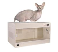 Miaomi Constant Temperature Pet Box, Closed Type Cat Bed, with Heating Bulbs, Detachable and Replaceable Light Bul